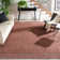 Auckland Hand-Woven Flatweave Jute/Sisal Brown/Rust Area Rug