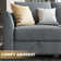 Manusite Upholstered Side Armrest Module for Accent Chair