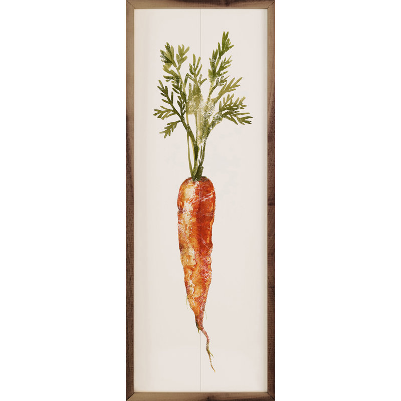 Fresh Carrot White, 12" H x 4" W x 1" D