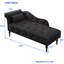 Chaise longue capitonnée à boutons avec coussin-1582758765