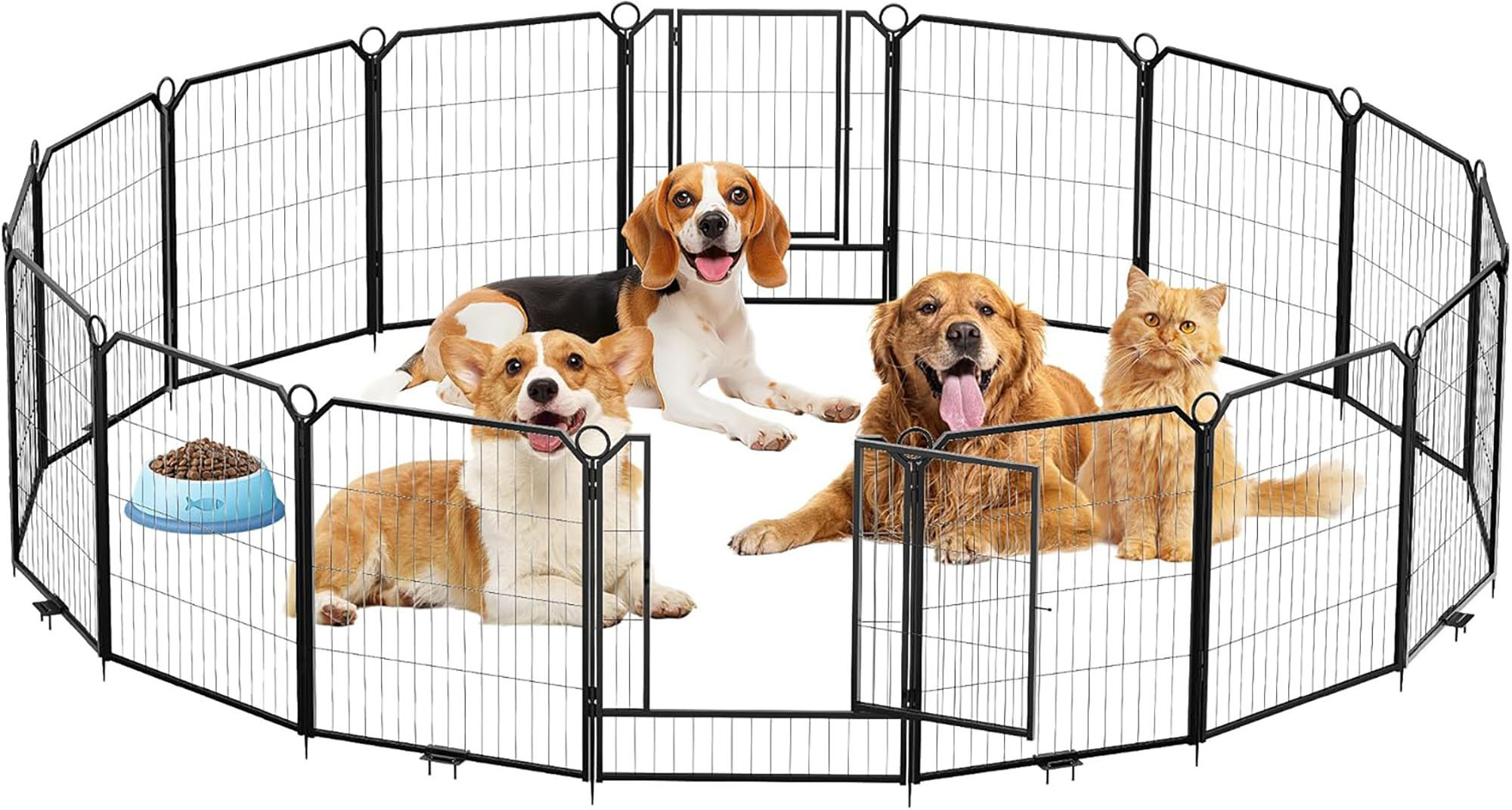 Image showcasing gaomon Portable Extra Large Dog Playpen With Gate | Wayfair