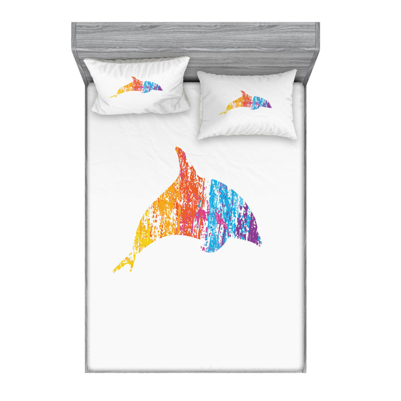 Microfiber Sheet Set, Queen Sheet Set with Fitted Sheet