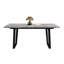 6 tables, 29,5 po Haute, design contemporain, salle à manger grise 29,33 imperméable et facile à nettoyer,