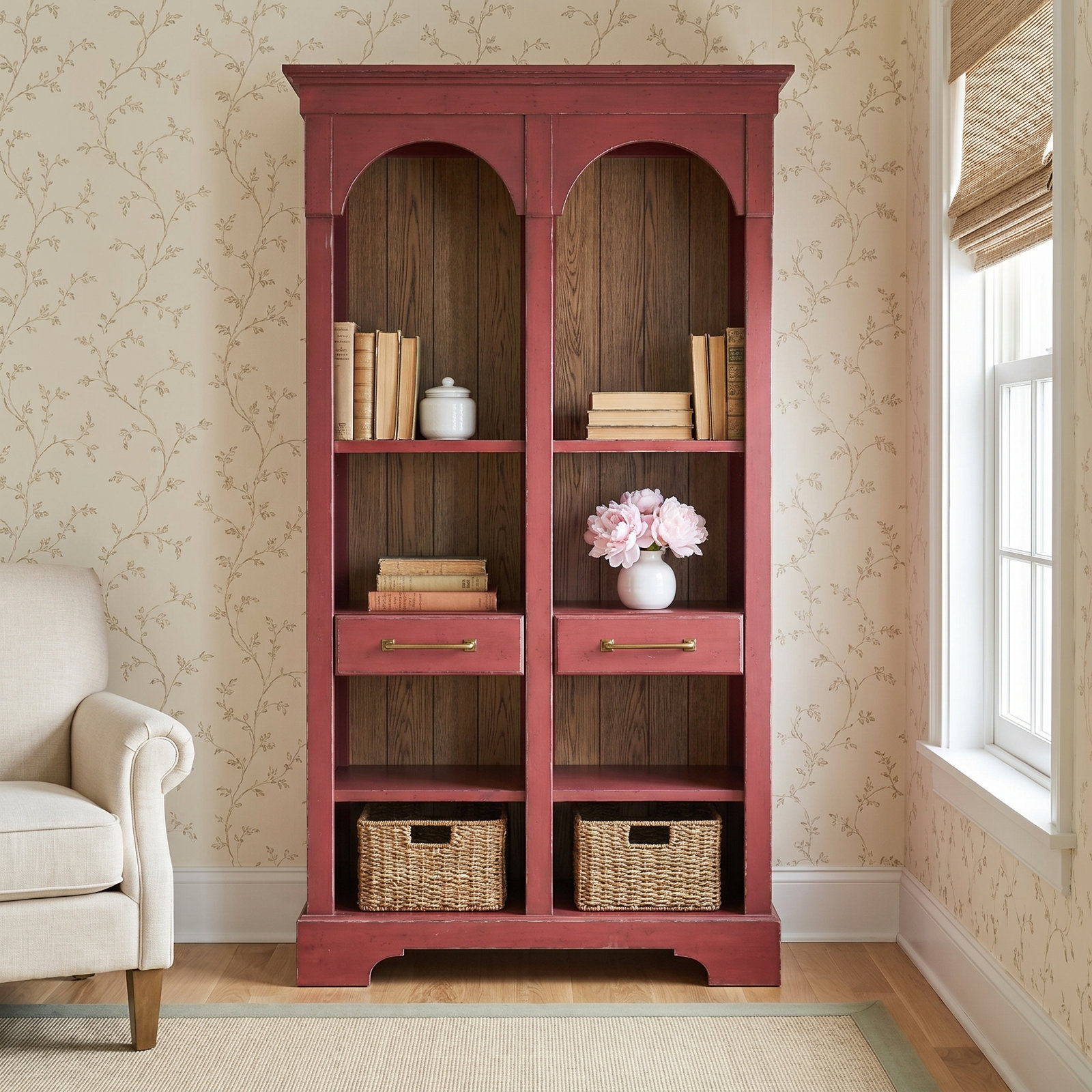 Country Living 42" Oak Bookcase