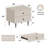 20" W 2 Drawers Moder Nithtstand (Pre-assembled)-1502791137