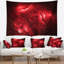 Tapisserie rouge à motif floral-28505676