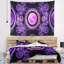 Tapisserie psychédélique relaxed mauve abstract-28497828