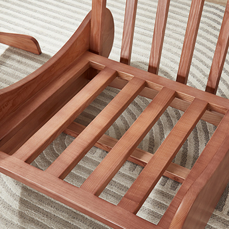 Chaise berçante écologique en bois de frêne