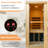 OUTEXER 1 - Person Bluetooth Compatible FAR Infrared Sauna in Hemlock