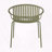 Stackable Patio Dining Chair Breathable PP Material