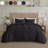 Simply Clean Solid Duvet cover Black King