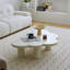 Table basse légère et somptueuse crème