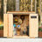6 ft. W x 3 ft. D  Garden Chalet Cedar Wood Storage Shed