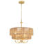 Lustre de style chandelier double en forme de chandelle 5 lumières-1199620358