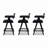 Modern Resin Webbing Back Bar Stool Set, Ergonomic and Stylish for Any Space