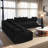 Boneless Contemporary Sofa with Luxurious Long-Pile Fabric and Ergonomic Design for Ultimate Comfort and Style-1330985088