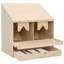 Poulailler pondant un nichoir brun naturel en bois naturel-882429440