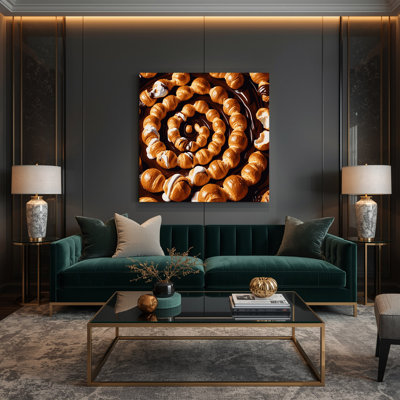 Art mural sur toile, "Desserts profiteroles"