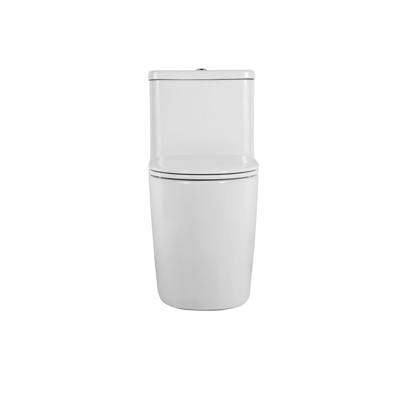 Elongated Ceramic Toilet, 1.1/1.6 , White, Comfortable, Soft Close Seat, & , T036wt Elongated, Ceramic,