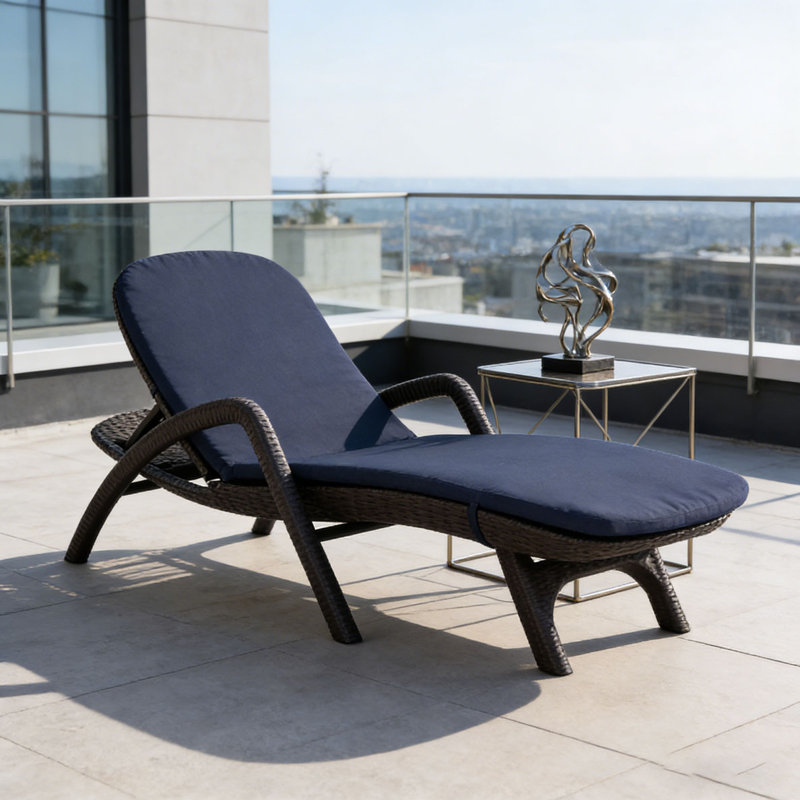 CHAISE Longe avec coussin