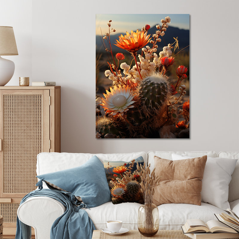 " Desert Euphoria Cactus II ", 20" H x 12" W