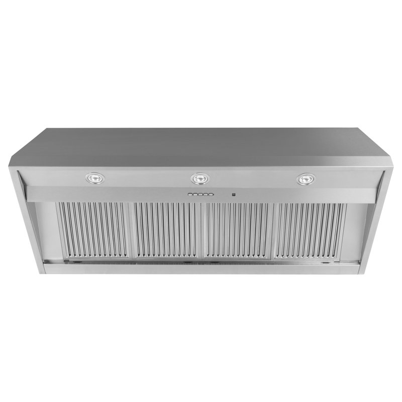 48" 1200 CFM Ducted Wall Mount Range Hood in Silver