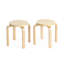 Ensemble de 2 chaises nordiques - Naturel-136127392