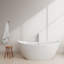 Dorrit 66" x 32" Freestanding Soaking Acrylic Bathtub with Faucet-1849314896