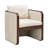 Calder Mid-Century Modern Upholstered Dining Armchairs With Solid Wood Frame-122788164