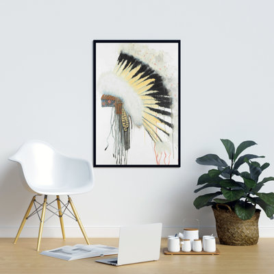 "Coiffe amérindienne" sur toile