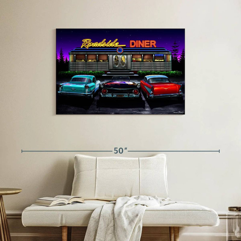 Mehar Roadside Diner, 26" H x 39" W