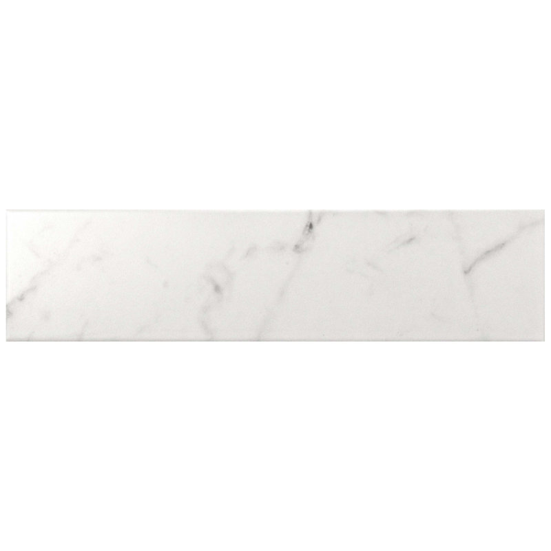 Carrelage mural en céramique aspect pierre 3 po x 12 po Classico Carrara