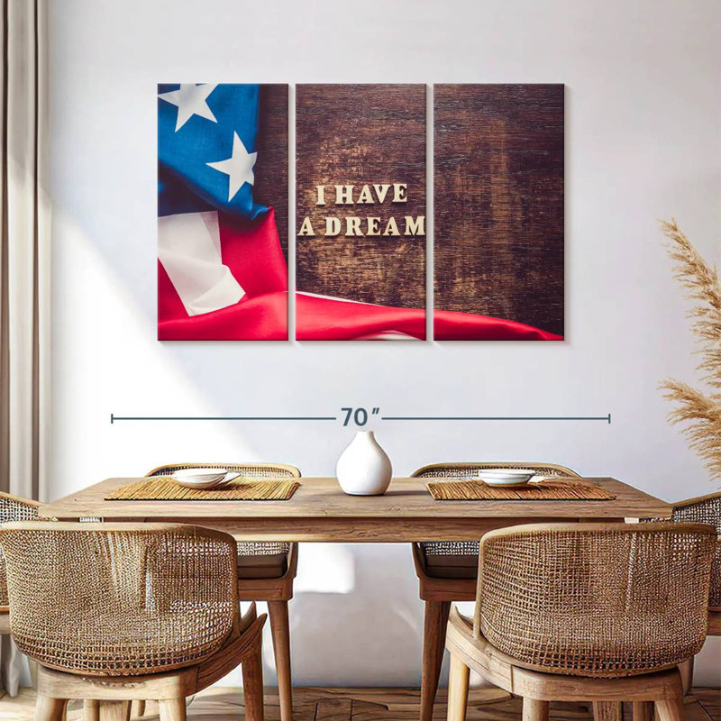 Drapeau américain Lelend I Have A Dream, H 36 po x l 57 po