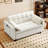 55'' Velvet Upholstered Reclining Convertible Sleeper Pull Out Sofa Bed with Side Storage Pockets, Multi-Functional Adjustable Backrest Couch-514234294