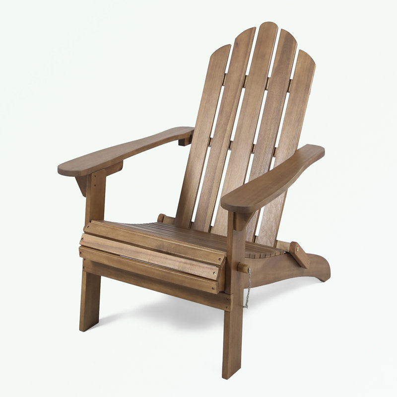 Chaises Adirondack en bois avec pieds robustes