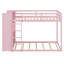 Lit superposé simple avec 4 tiroirs de rangement, rail suspendu, bande lumineuse et tablettes intégrées et 2 panneaux perforés, 3 couleurs disponibles-1093098310