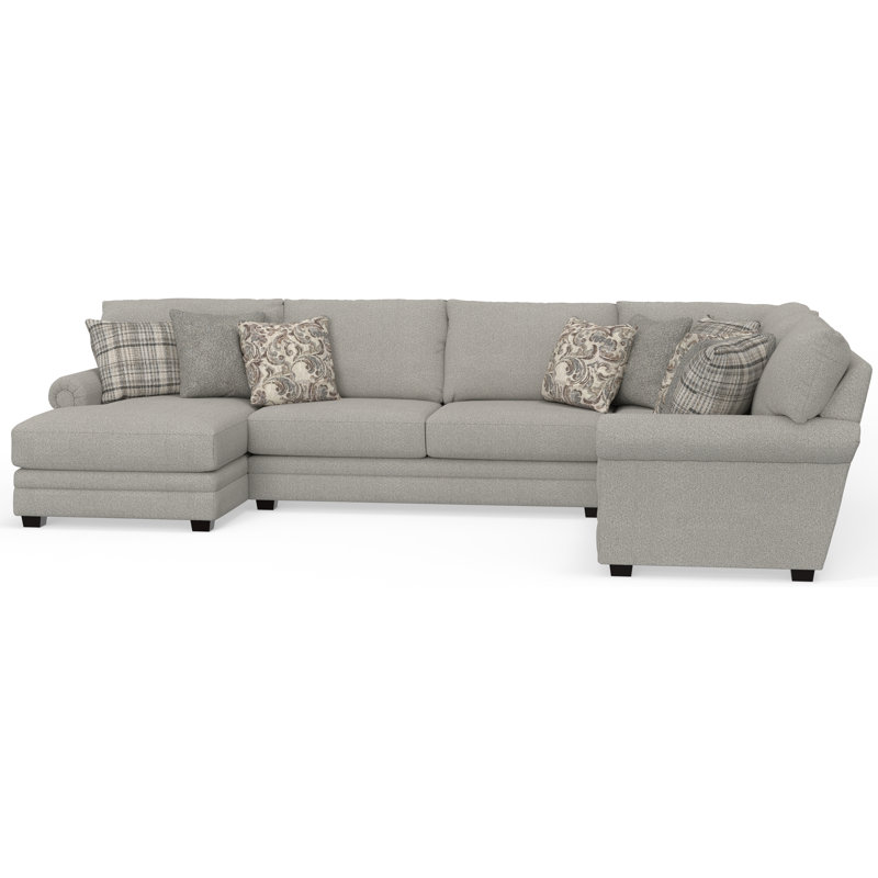 Livingston - Canapé modulaire 3 pièces avec sièges confortables et 9 coussins décoratifs inclus