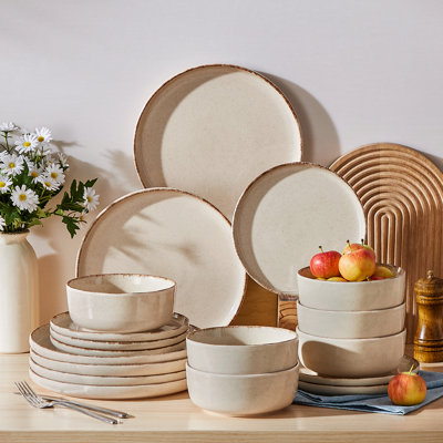 Stoneware Dinnerware Set 18 Piece - Service for 6