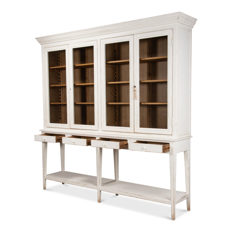 Wilkesville Solid Wood China Cabinet, White