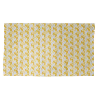 Gratte-ciels jaune Tapis décoratif