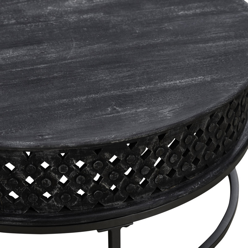 Oralene Accent Cocktail Table - Black