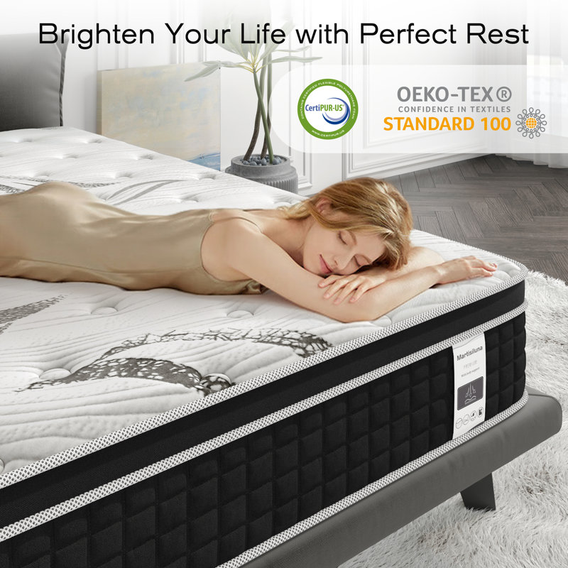 10 Inch Memory Foam Medium Firm Mattress with Innerspring, Full/ Double