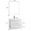 Meuble-lavabo mural 24 po avec double tiroir et lavabo en céramique