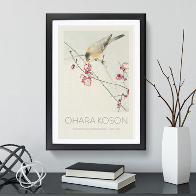 Songbird on a Blossom Branch - Picture Frame Painting