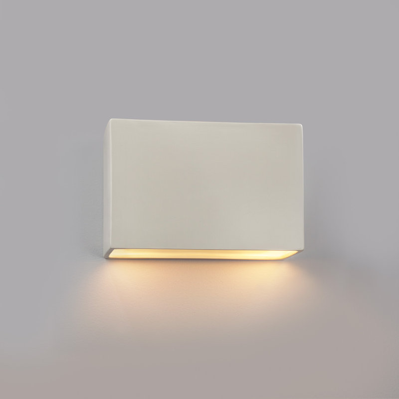 Plafonnier encastré d'extérieur 1 lumière DEL Bergen Beach, Blanc mat, H 6 po x l 10 po x P 4 po, DIRIGÉ