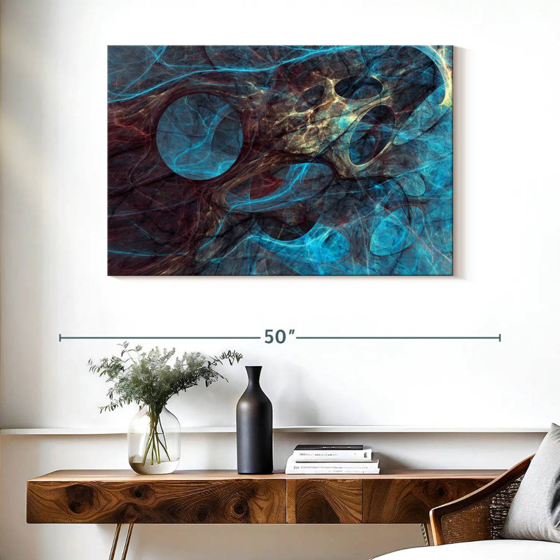 Abstrait bleu sous-marin Avery