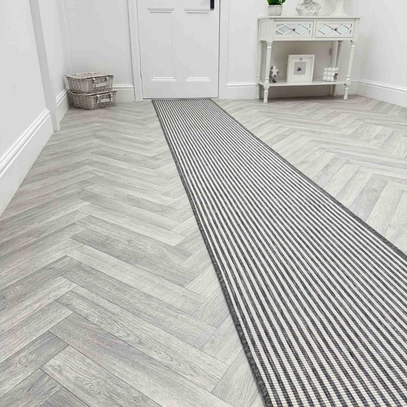 Runner Striped Flatweave Area Rug, Runner 60 x 150 cm