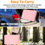 Table de camping pliante rose 8 pi