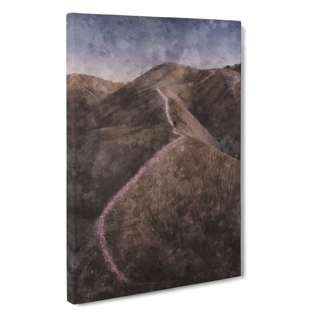 Trail Through The Badlands In South Dakota - Wrapped Canvas