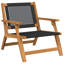 Relax Chairs With Side Table Set Of 2 Acacia Wood, Rattan-701591976